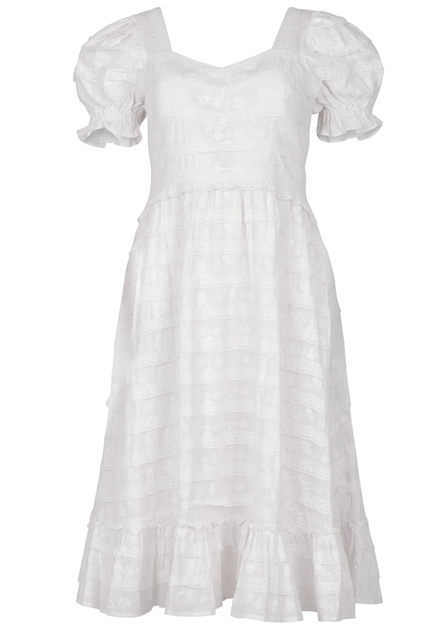 JessaKae Midi Dresses*Annalise Dress White