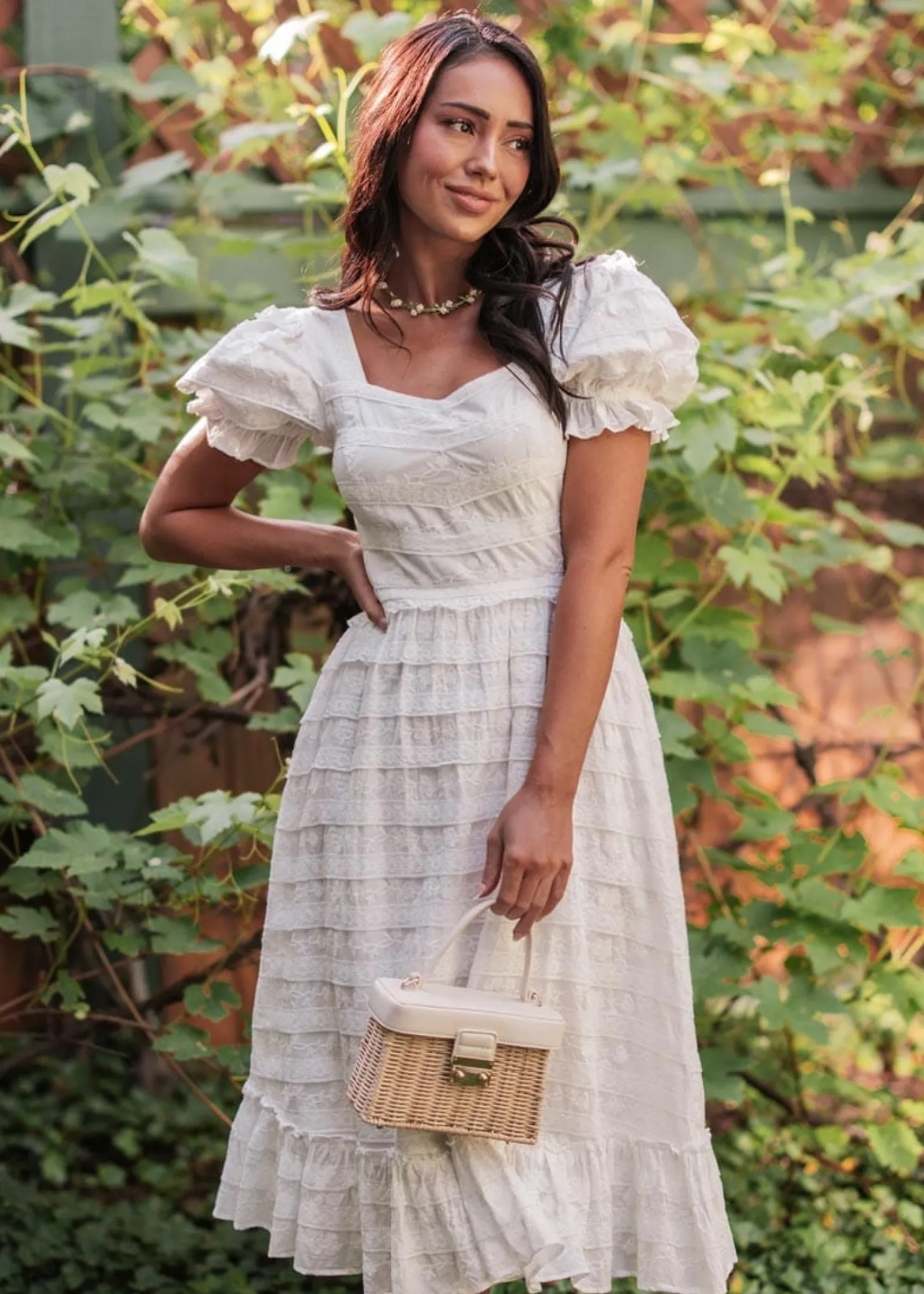 JessaKae Midi Dresses*Annalise Dress White
