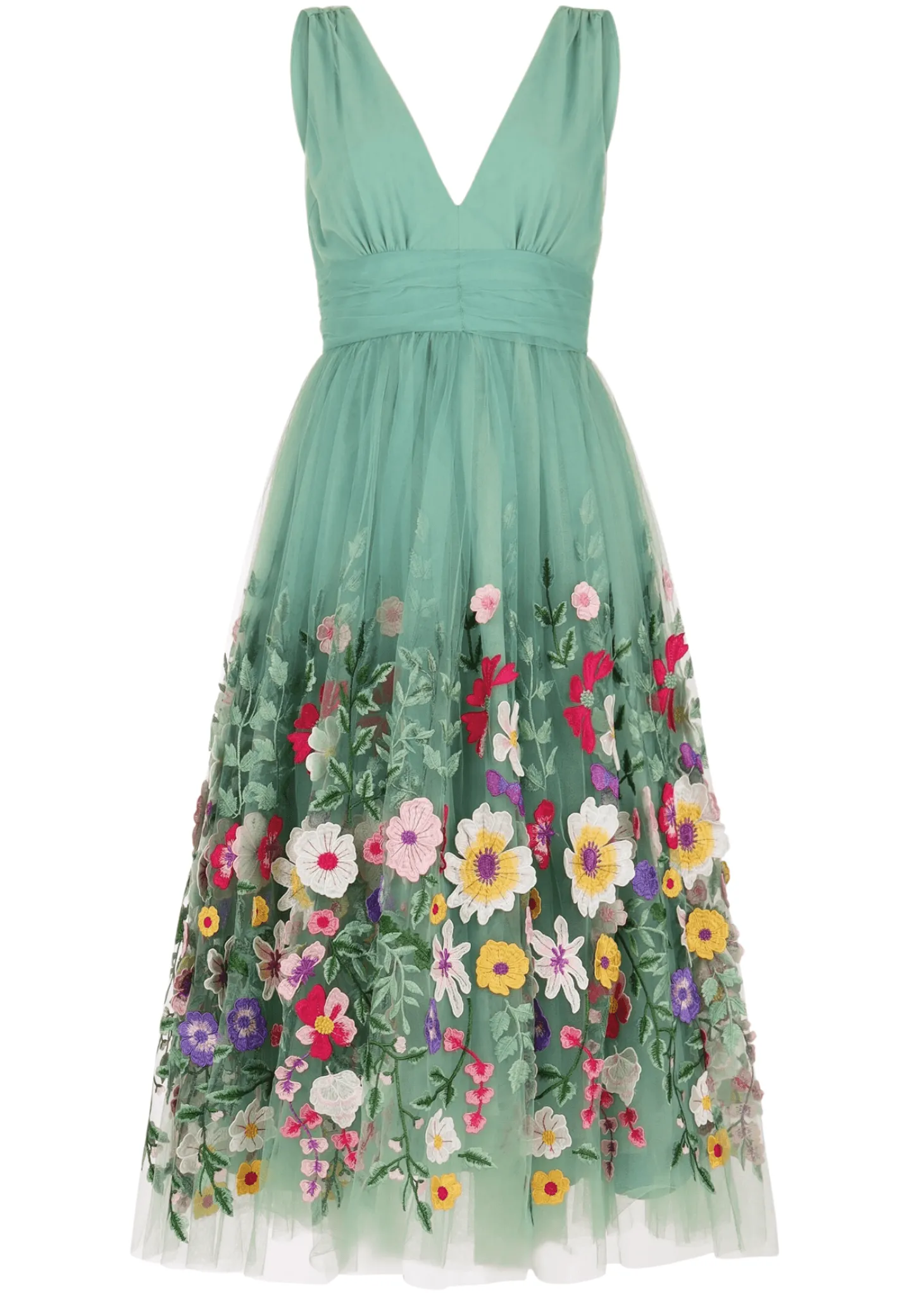 JessaKae Midi Dresses*Bouquet Dress GreenGarden