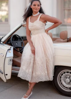 JessaKae Plaza Collection|Customer Favorites*Brigette Dress MoonlitIvory
