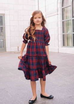 JessaKae Flower Girl Dresses*Brooks Girls Dress Navy