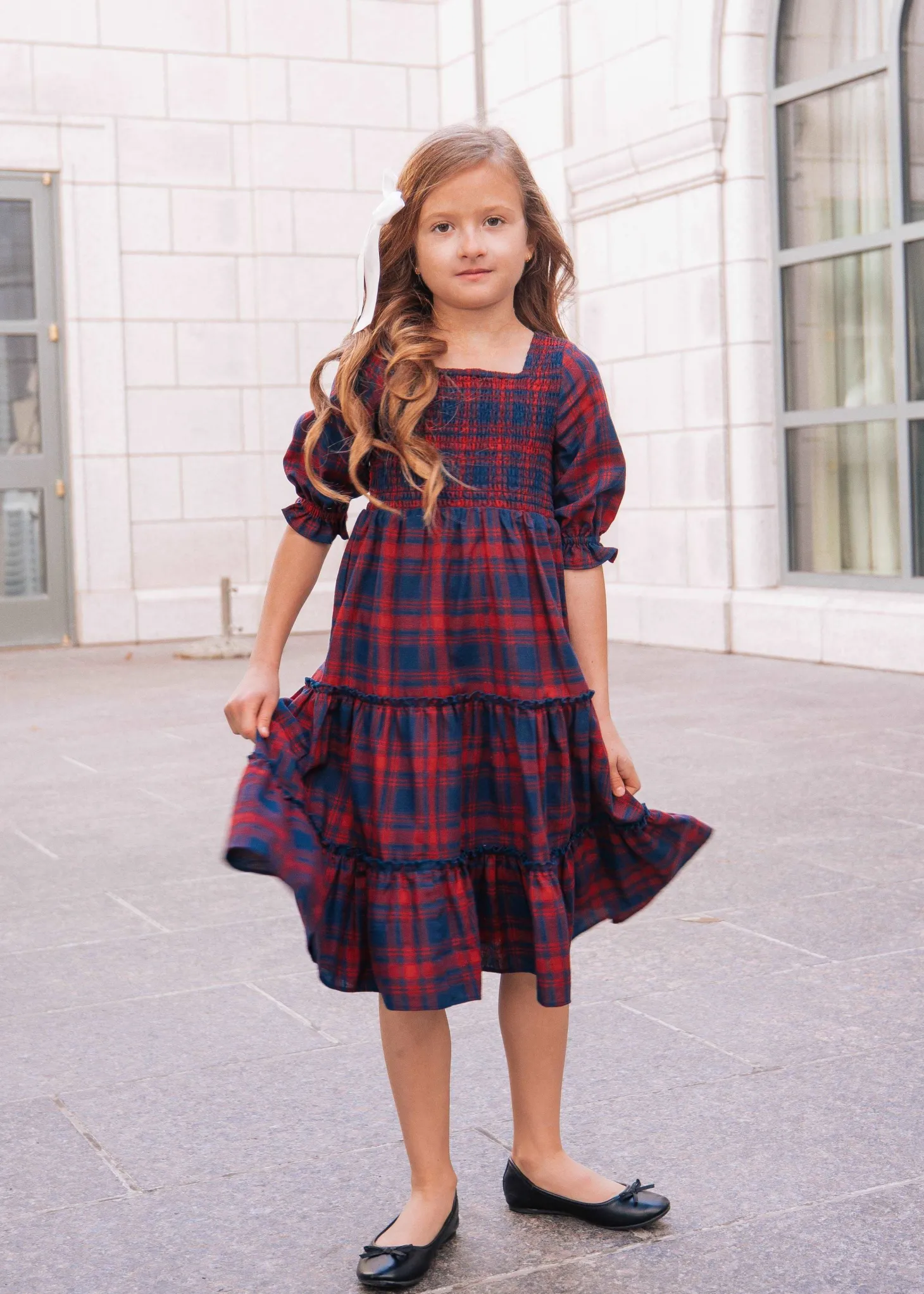 JessaKae Flower Girl Dresses*Brooks Girls Dress Navy