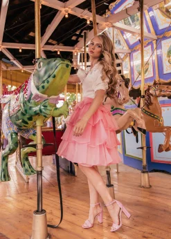 JessaKae Skirts|Mini Dresses*Candy Skirt Pink