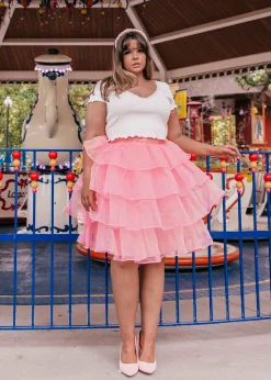 JessaKae Skirts|Mini Dresses*Candy Skirt Pink