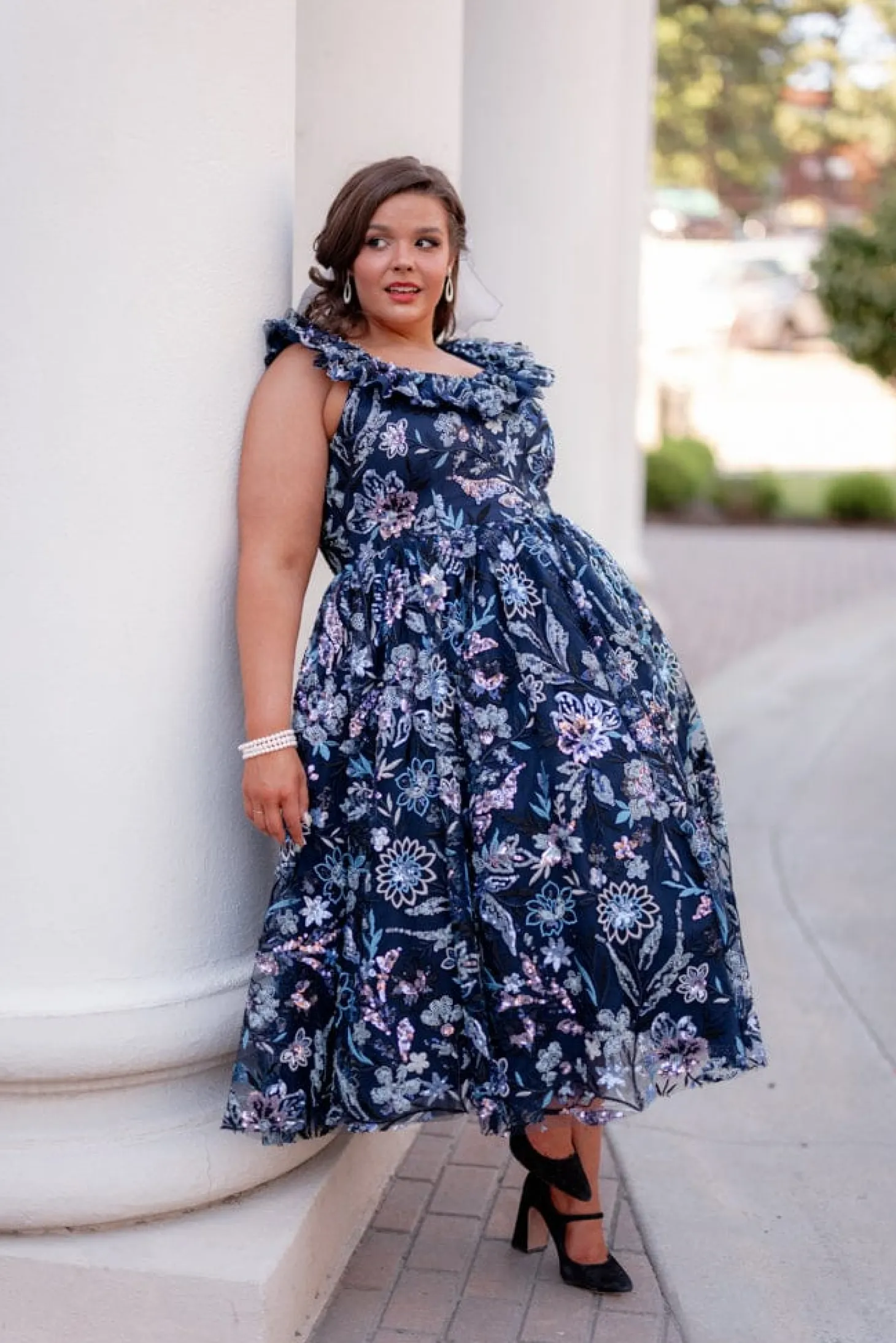 JessaKae Plaza Collection|Holiday Dresses*Chrissy Dress MidnightMeadow