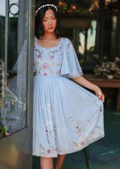 JessaKae Trending Dresses|Midi Dresses*Dewdrop Dress DewdropBlue