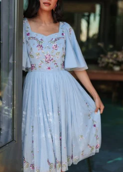 JessaKae Trending Dresses|Midi Dresses*Dewdrop Dress DewdropBlue