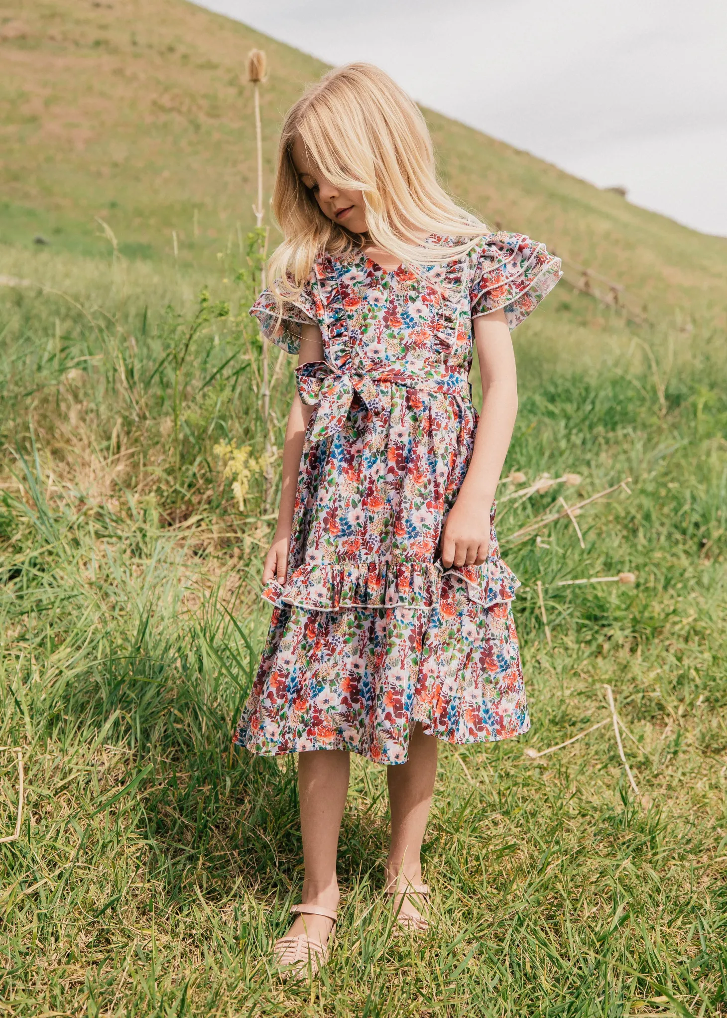 JessaKae Flower Girl Dresses*Full Bloom Girls Dress Multi