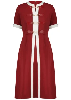 JessaKae Holiday Dresses|Midi Dresses*Grace Dress Burgundy