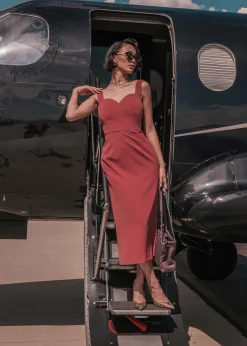 JessaKae Midi Dresses|Girls Dresses Under $50*Gwen Dress Burgundy