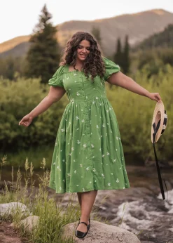 JessaKae Woodland Collection|Holiday Dresses*Juniper Dress CoolGreen