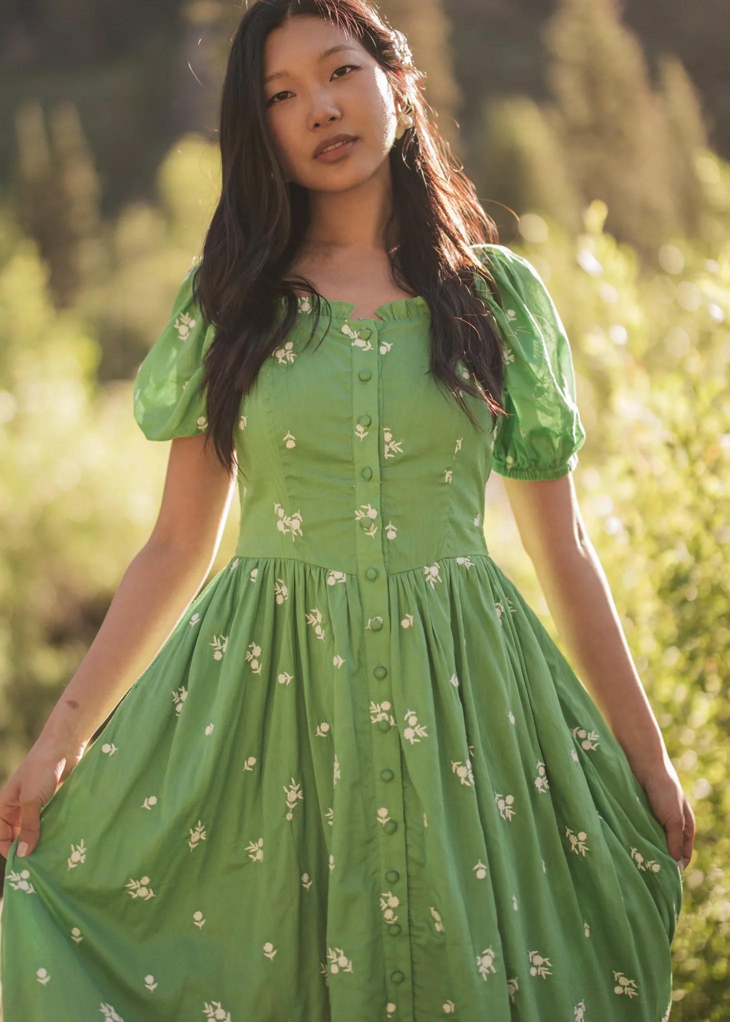 JessaKae Woodland Collection|Holiday Dresses*Juniper Dress CoolGreen