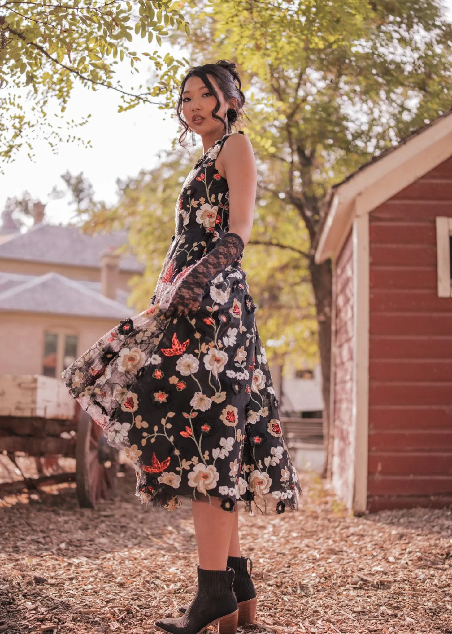 JessaKae Midnight Collection|Midi Dresses*Lilith Dress Black