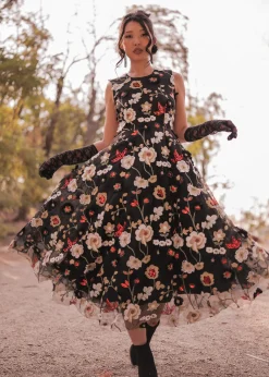 JessaKae Midnight Collection|Midi Dresses*Lilith Dress Black