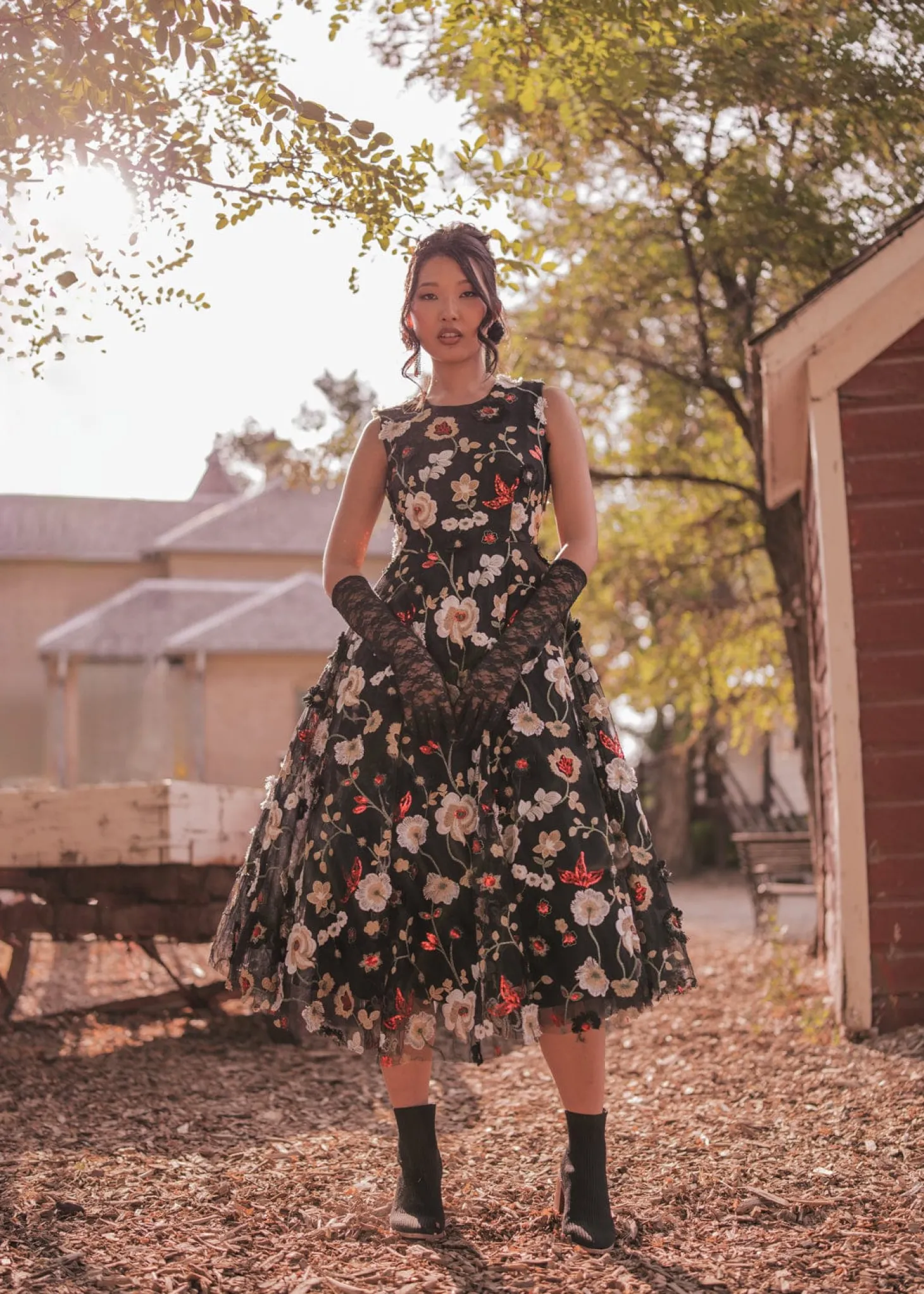 JessaKae Midnight Collection|Midi Dresses*Lilith Dress Black