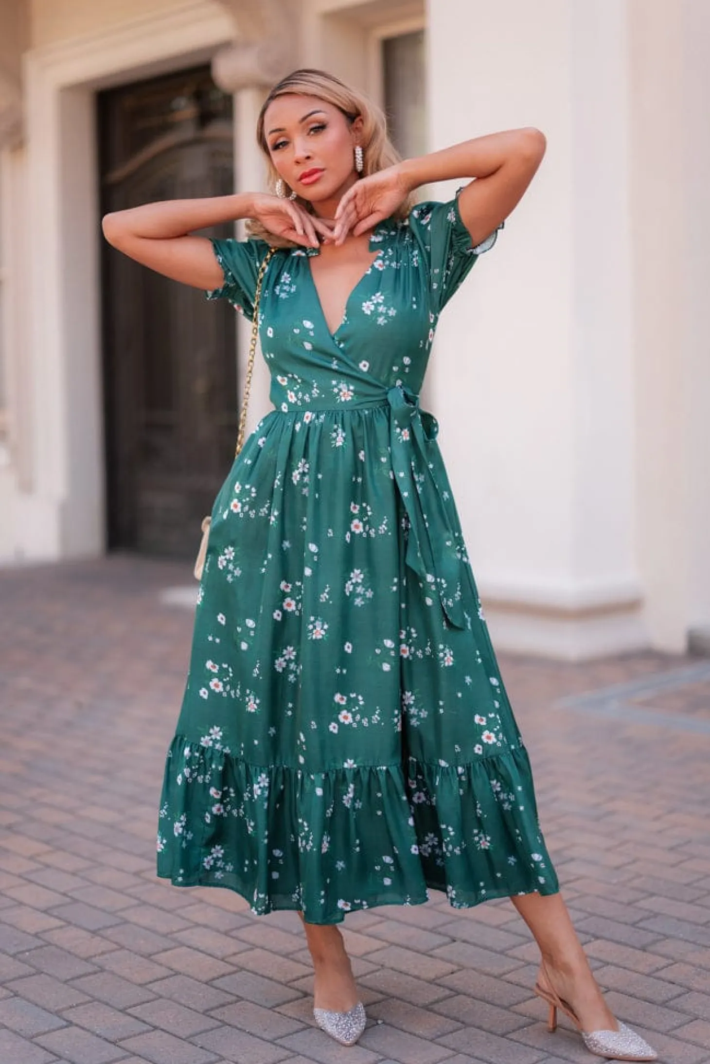JessaKae Plaza Collection|Holiday Dresses*Lorelei Dress EvergreenMeadow