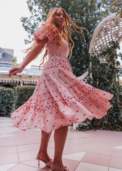 JessaKae Midi Dresses*Lover Dress Pink