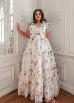 JessaKae Bridal Collection*Margaret Maxi Dress WhiteFloral