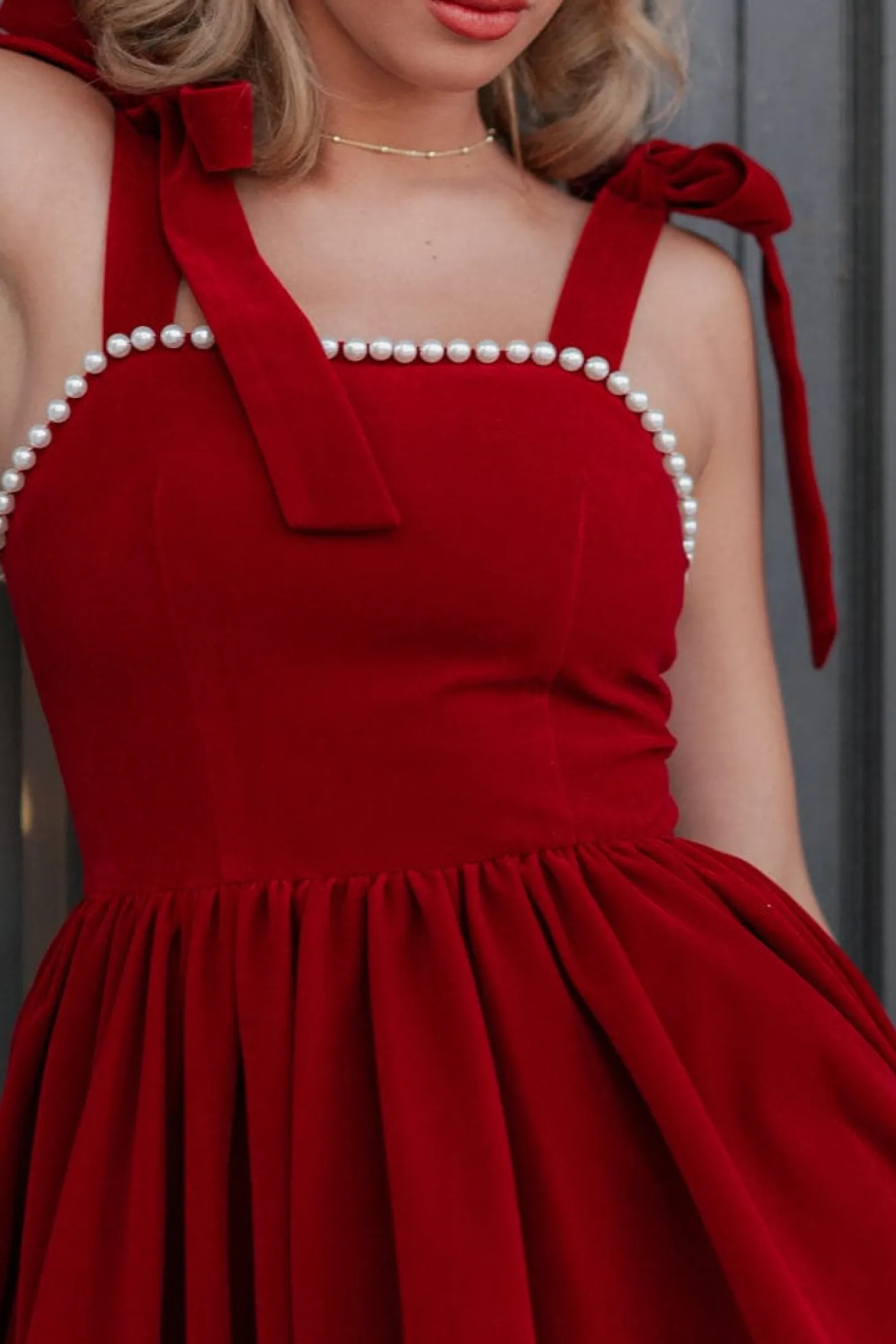 JessaKae Holiday Dresses|Plaza Collection*Mary Dress CranberryVelvet
