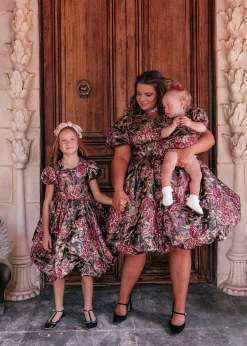 JessaKae Flower Girl Dresses*Mila Girls Dress Black/Burgundy