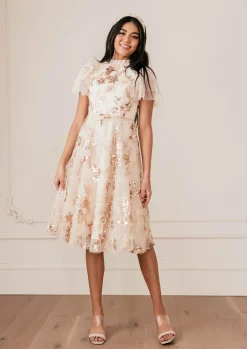 JessaKae Holiday Dresses|Midi Dresses*Moonlight Dress Cream