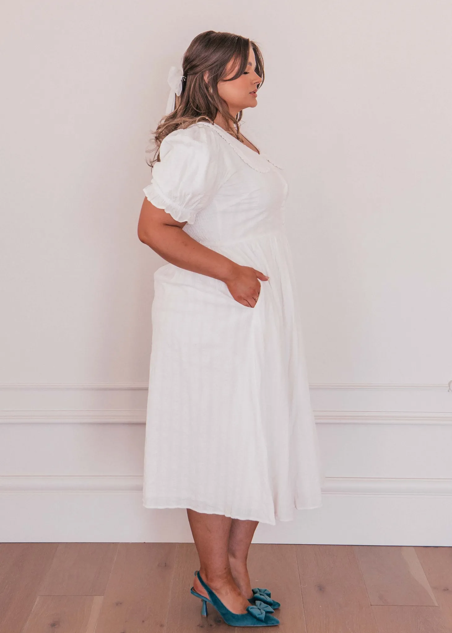 JessaKae Holiday Dresses|Midi Dresses*Pyper Dress White