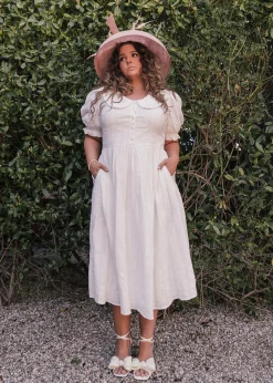JessaKae Holiday Dresses|Midi Dresses*Pyper Dress White