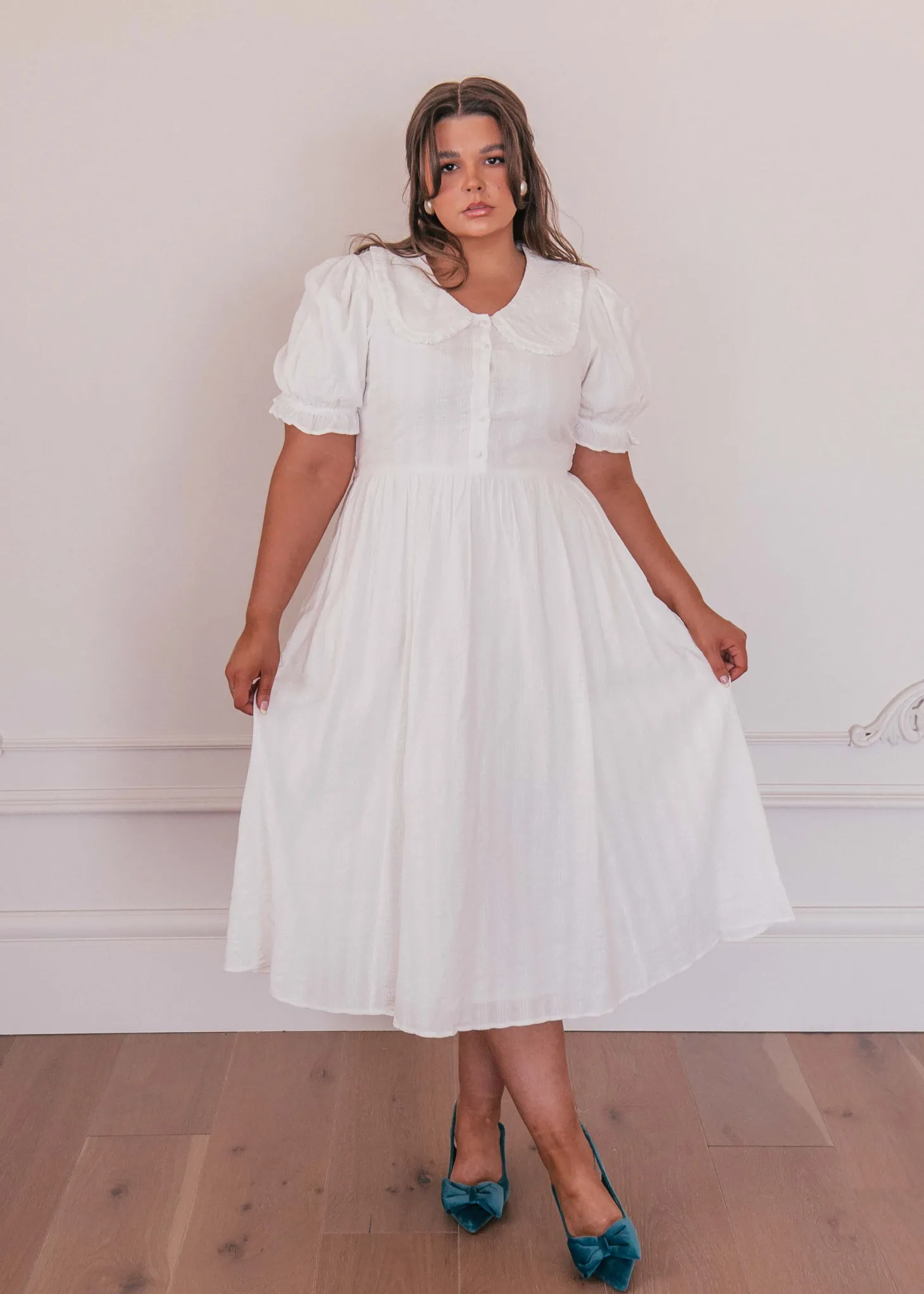 JessaKae Holiday Dresses|Midi Dresses*Pyper Dress White