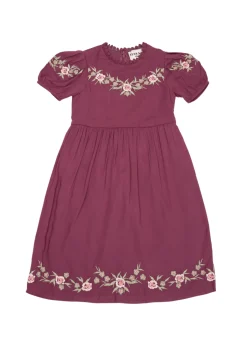 JessaKae Flower Girl Dresses*Rosedale Girls Dress DarkRose