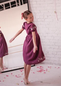 JessaKae Flower Girl Dresses*Rosedale Girls Dress DarkRose