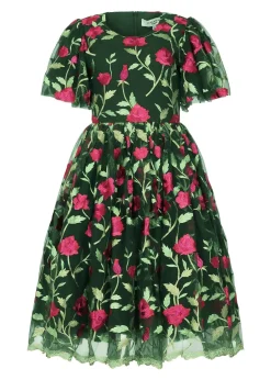 JessaKae Woodland Collection|Holiday Dresses*Rosette Dress RosetteGreen