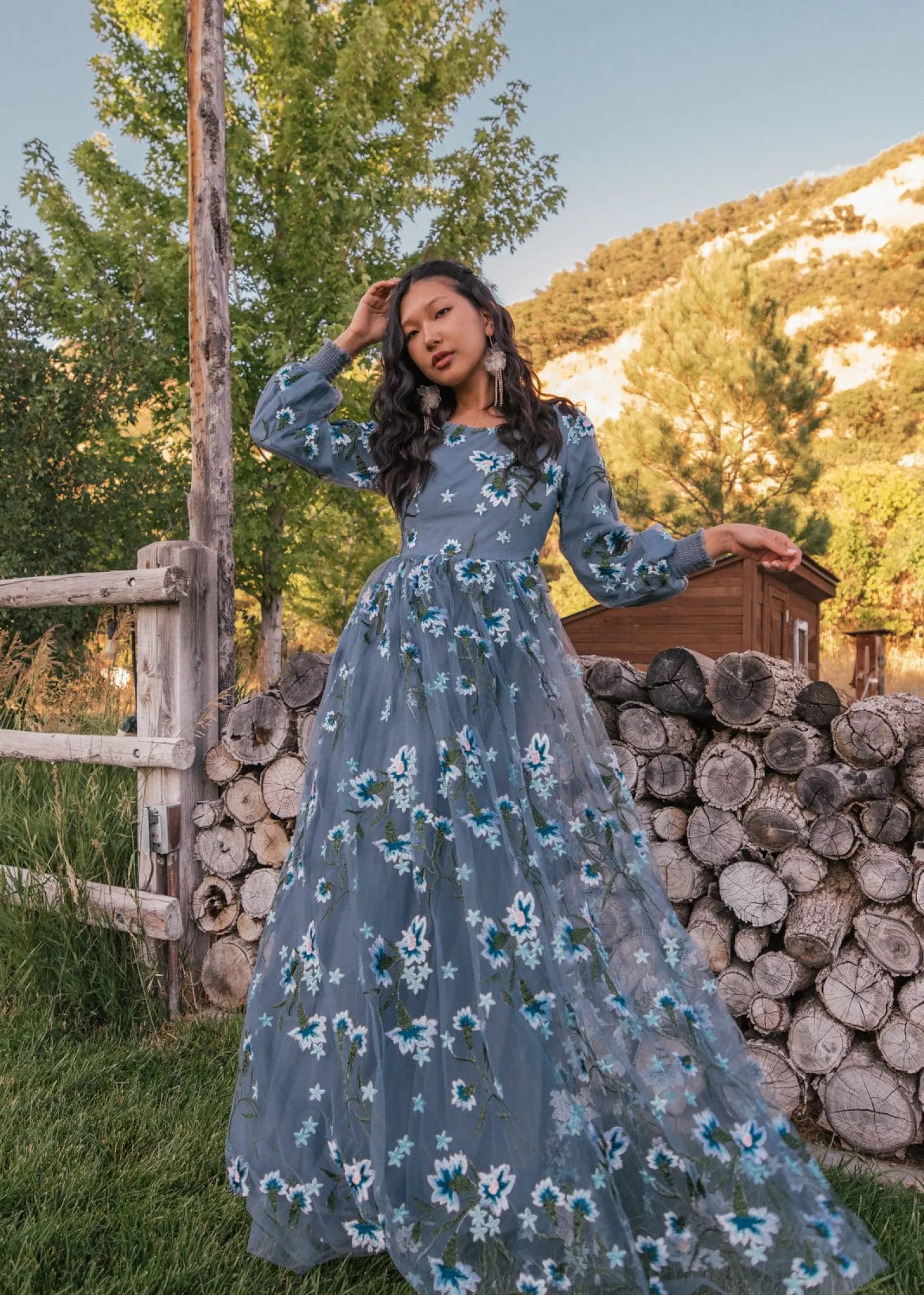 JessaKae Woodland Collection*Rowan Dress SereneBlue