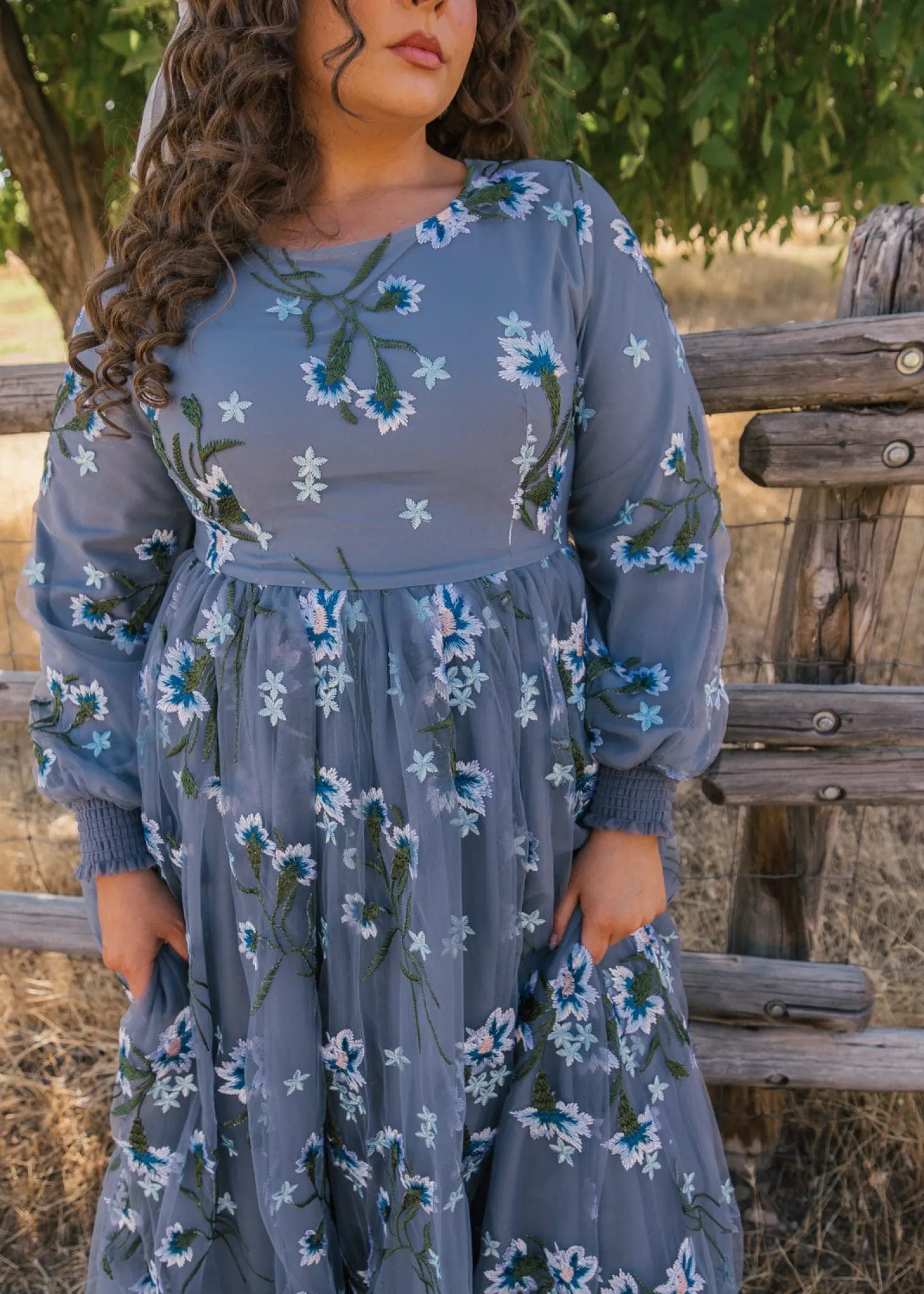 JessaKae Woodland Collection*Rowan Dress SereneBlue