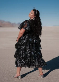 JessaKae Celestial Collection|Holiday Dresses*Selena Dress BlackShimmer