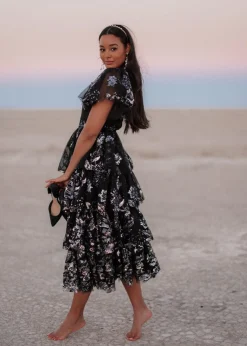JessaKae Celestial Collection|Holiday Dresses*Selena Dress BlackShimmer