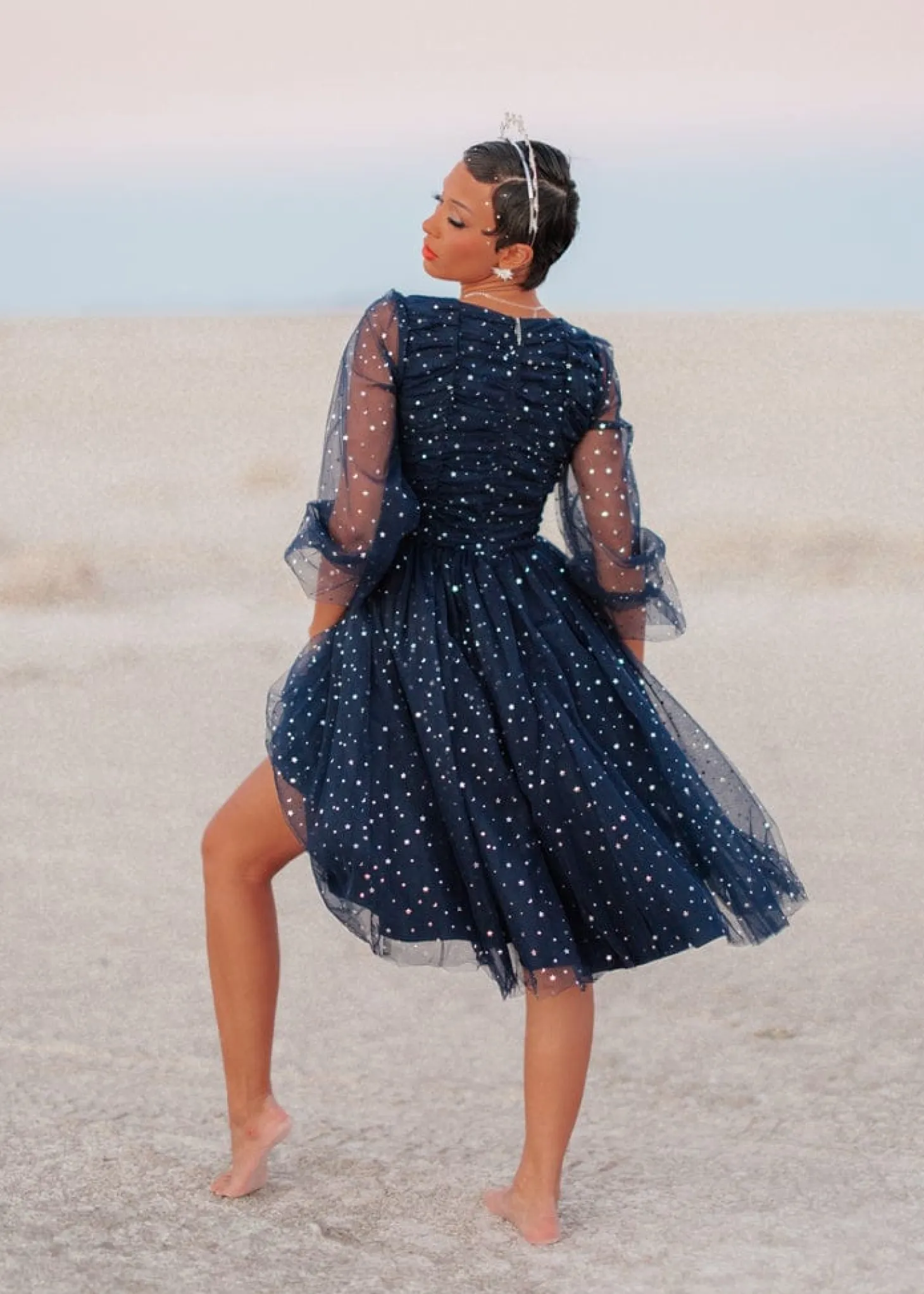 JessaKae Celestial Collection|Customer Favorites*Stardust Dress MidnightBlue