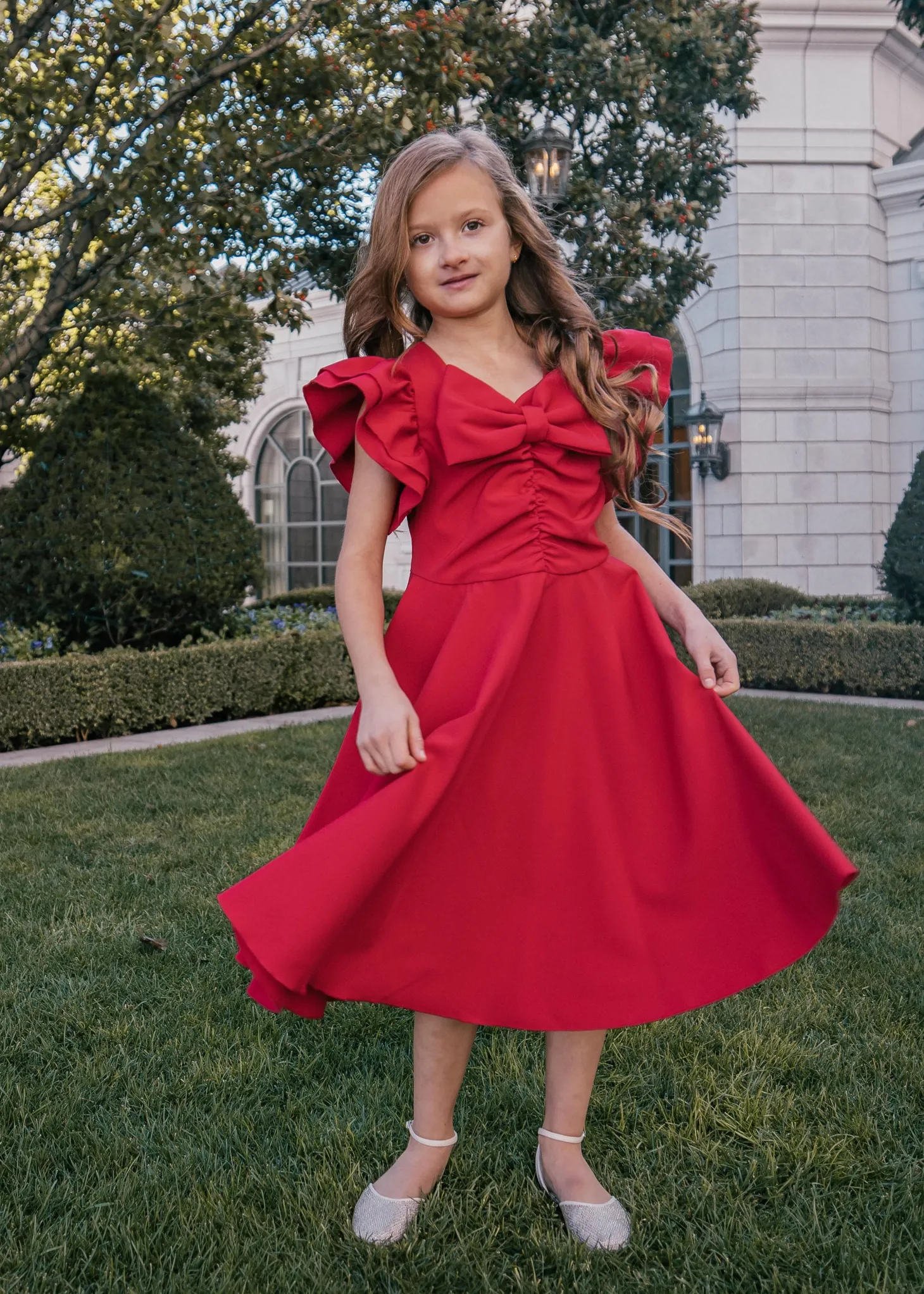 JessaKae Flower Girl Dresses*Stirling Girls Dress Red