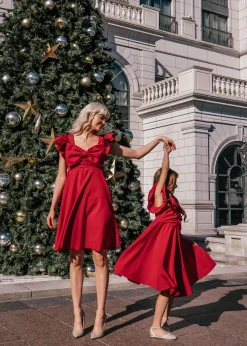 JessaKae Flower Girl Dresses*Stirling Girls Dress Red