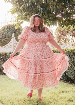 JessaKae Midi Dresses*Strawberry Shortcake Dress Pink