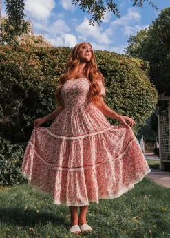 JessaKae Midi Dresses*Strawberry Shortcake Dress Pink