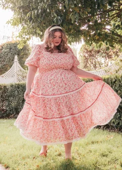 JessaKae Midi Dresses*Strawberry Shortcake Dress Pink