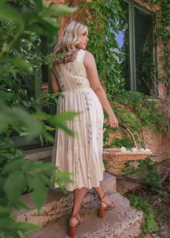 JessaKae Midi Dresses*Summer Meadow Dress WhiteMeadow